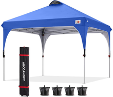 ABCCANOPY Pop Up Gazebo Commercial Gazebo With Upgrade Roller Bag, 4 Weight Bags, Stakes and Ropes(Grey)