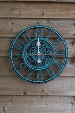 Grande horloge de jardin extérieure imperméable à l'eau, horloge