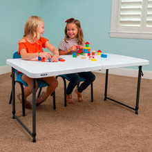 LIFETIME 92100 - Table pliante réglable en hauteur blanc 121,9x61x61-91,4 cm
